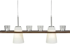 Kök & Matplats|Avlånga Taklampor < Aneta Plankan Taklampa 81cm Brun/Vit