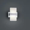 Lampetter-Trio Lighting Platon Vägglampa LED 1-delad borstad aluminium