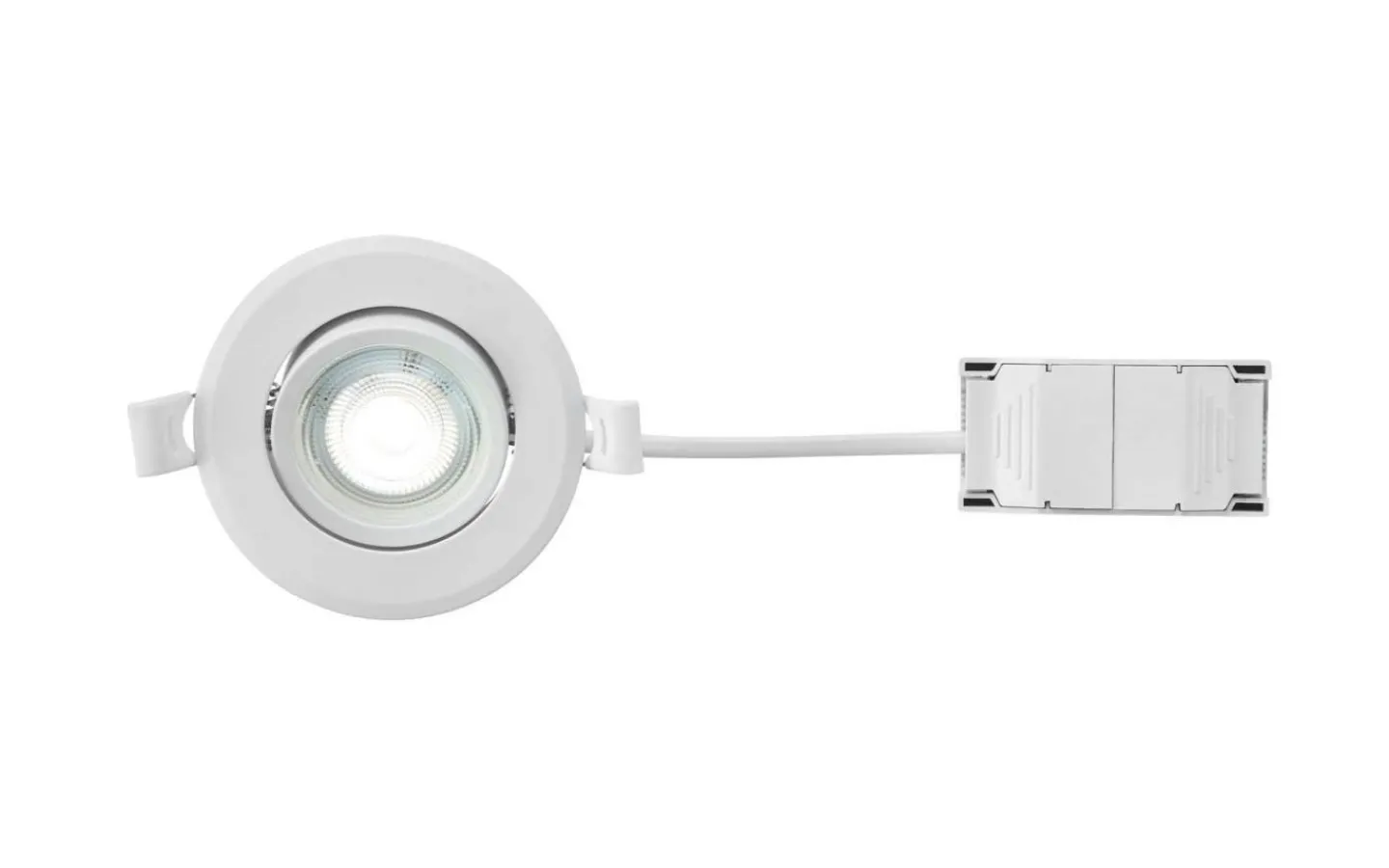 230V Led Spotlights|Infällda Spotlights Badrum-Markslojd Pluto Spotlight LED 3000K 450lm 4,9W IP44