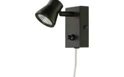 Läslampor < Aneta Pluto Vägglampa LED 5W 3000K Svart