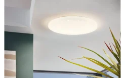 Plafonder < Eglo Pogliola Plafond 50cm LED 4000K 32,4W Kristall Vit
