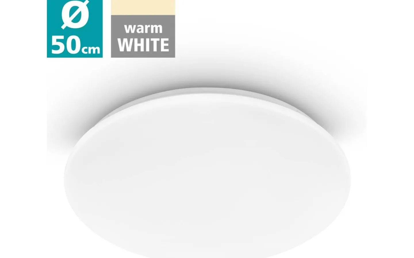 Plafonder < Eglo Pogliola Plafond 50cm LED 4000K 32,4W Vit