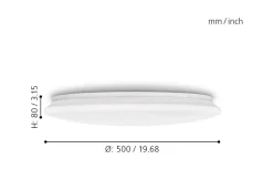 Plafonder < Eglo Pogliola Plafond 50cm LED 4000K 32,4W Vit