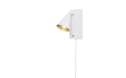 Läslampor-Cottex Polaris Vägglampa GU10 Vit/Guld