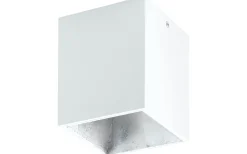 Plafonder-Eglo Polasso Takspotlight 10x10cm LED 3000K 3,3W Vit/Silver