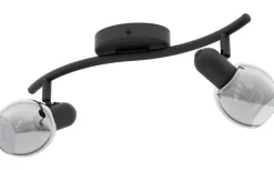 Avlånga Takspotlights|Takspot Med 2 Lampor-Eglo Pollica Takspotlight 37cm Svart