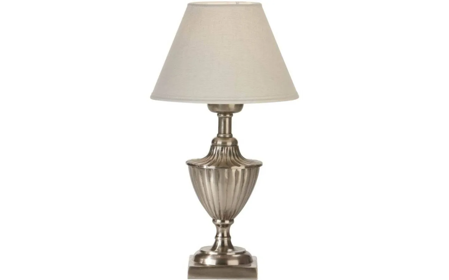 Bordslampor < PR Home Pollino Bordslampa 33cm Antiksilver/Offwhite