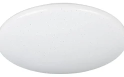 Badrumslampor Tak < Reality Pollux Plafond LED 37cm vit stjärnljus rörelsesensor + skymningssensor IP44