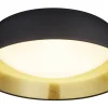 Plafonder < Reality Ponts Plafond LED 45cm svart/guld