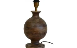 Lampfötter-Hallbergs Positano Lampfot 36cm Åldrat trä