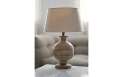 Lampfötter-Hallbergs Positano Lampfot 36cm Vitbetsad