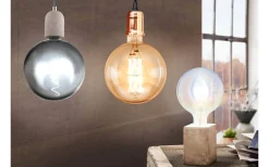 Bordslampor-Eglo Prestwick Lampfot 13cm Betongoptik