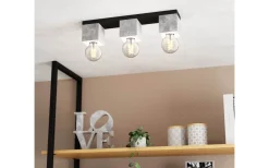 Plafonder < Eglo Prestwick Plafond 49cm Svart/Grå