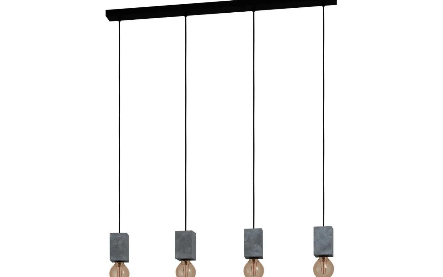 Avlånga Taklampor-Eglo Prestwick 3 Taklampa 93cm Grå