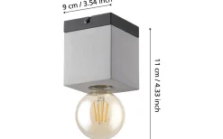 Plafonder < Eglo Prestwick Takspotlight 9cm Svart