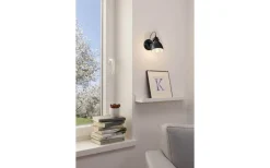 Läslampor-Eglo Priddy Vägglampa Svart
