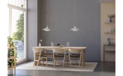 Kök & Matplats-Belid Primus Taklampa Ø43cm Mattvit/Mässing