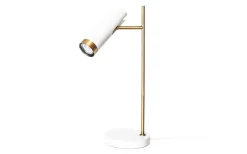 Sovrum|Skrivbordslampor < By Rydens Puls 1L Bordslampa 49cm Vit/Guld