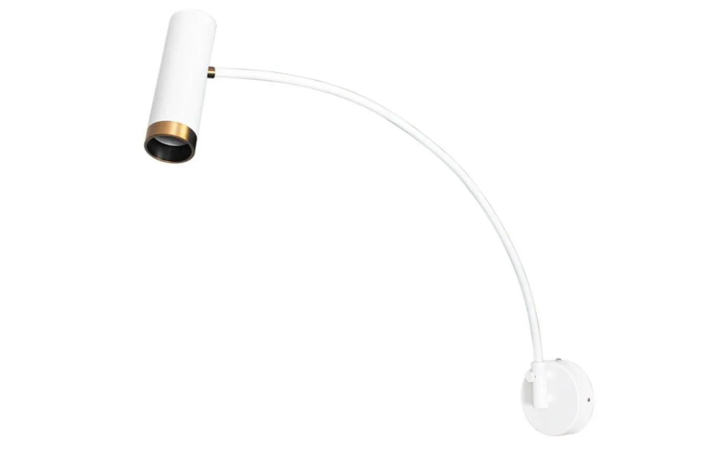 Sovrum|Läslampor < By Rydens Puls XL Vägglampa Vit/Guld