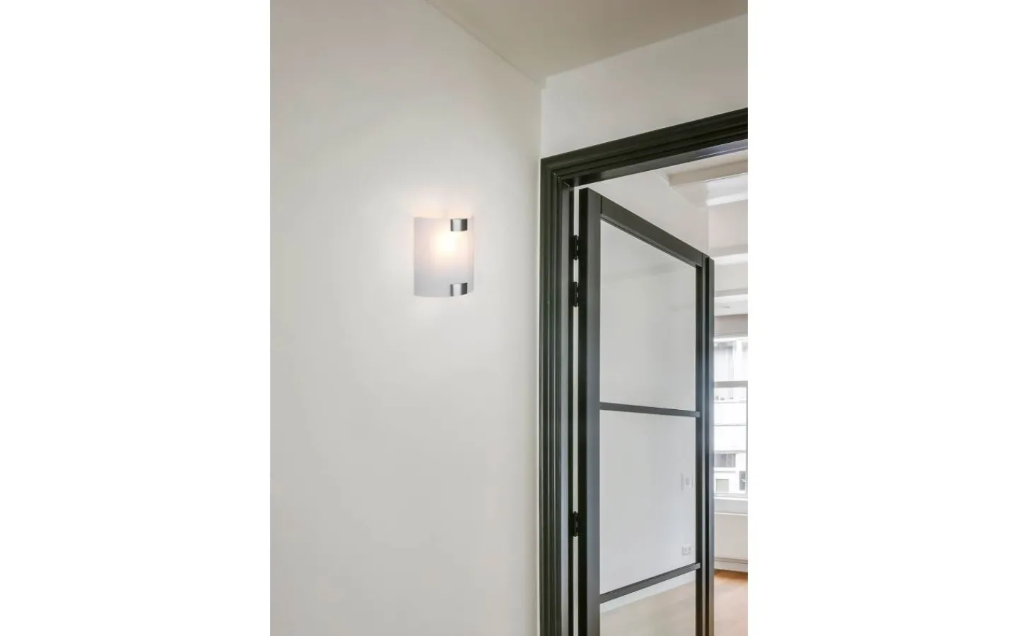 Lampetter-Trio Lighting Pura Vägglampa 20cm E27 borstat stål