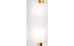 Lampetter-Trio Lighting Pura Vägglampa 40cm 2xE27 antikmässing