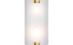 Lampetter-Trio Lighting Pura Vägglampa 40cm 2xE27 antikmässing