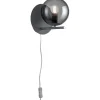 Lampetter-Trio Lighting Pure Vägglampa E14 antracit