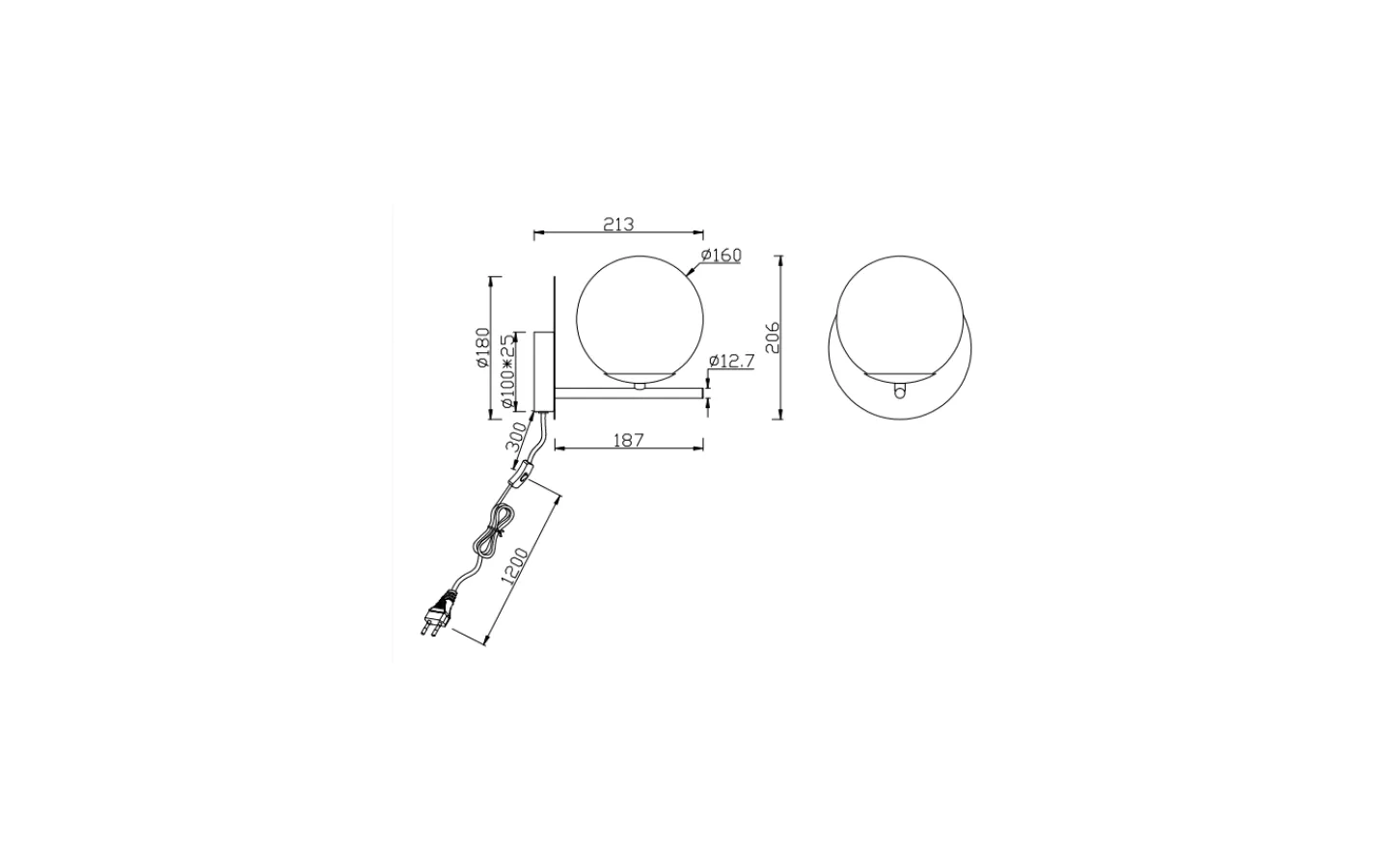 Lampetter < Trio Lighting Pure Vägglampa E14 matt mässing