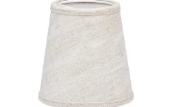 Enfärgade Runda Lampskärmar < PR Home Queen Lampskärm Ø10cm Lin Ljus Beige