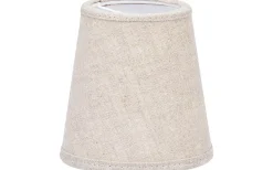 Enfärgade Runda Lampskärmar < PR Home Queen Lampskärm Ø10cm Lin Natur