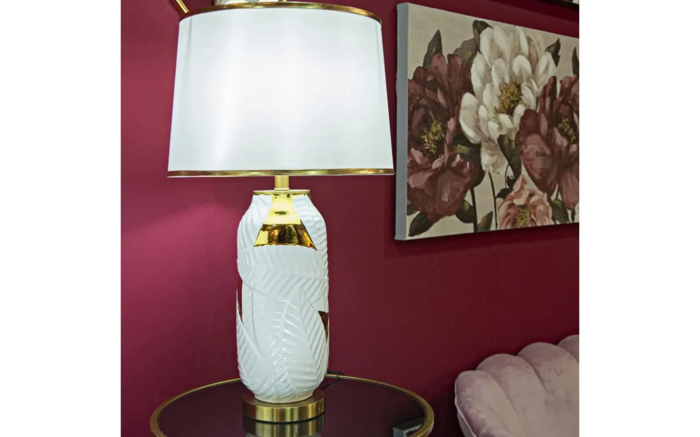 Bordslampor-Mauro Ferretti Quick Bordslampa 70cm Vit/Guld