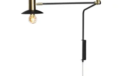 Läslampor-By Rydens Quinn Vägglampa 60cm Matt Svart
