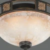 Plafonder-Trio Lighting Quinta Plafond 2xE27 rustik