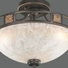 Plafonder-Trio Lighting Quinta Plafond 3xE27 rustik