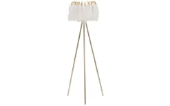 Golvlampor < Mauro Ferretti Quinto Golvlampa Fjäderställ 147cm Vit/Guld