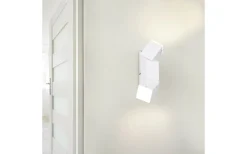 Lampetter-Trio Lighting Raglan Vägglampa LED 2-delad mattvit