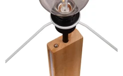Golvlampor-Trio Lighting Rahul Golvlampa LED + E27 trä/svart