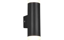 Badrumslampor Vägg-Trio Lighting Ray H2O Vägglampa LED 2-delad mattsvart IP44