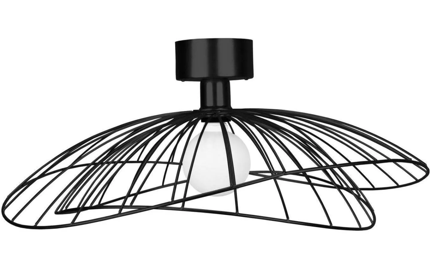 Hall & Trappa|Sovrum-Globen Lighting Ray Plafond/Vägglampa 60cm Svart