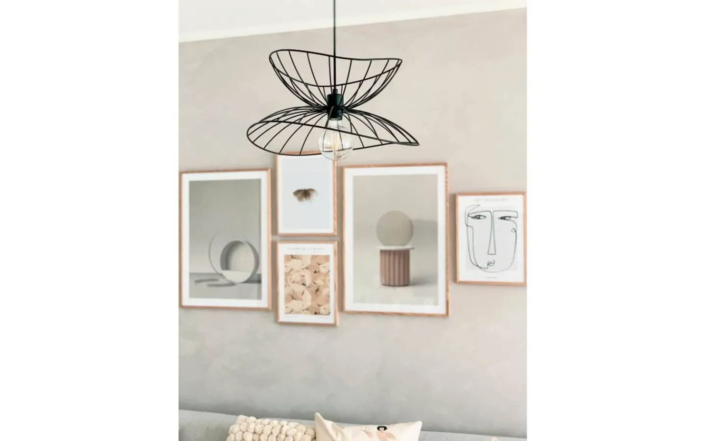 Sovrum|Vardagsrum-Globen Lighting Ray Taklampa Svart 45cm