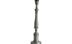 Lampfötter-Hallbergs Regent Lampfot 50cm Antik Silver