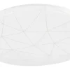 Plafonder-Eglo Rende Plafond Rund 38cm LED 3000K 19,5W Vit