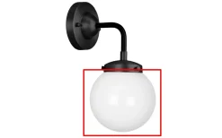 Reservglas Och Reservdelar < Globen Lighting Reservglas till 9905 Alley D15 Vit