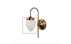 Reservglas Och Reservdelar-Globen Lighting Reservglas till Juni Vägglampa/Fönsterlampa Opal