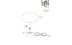 Reservglas Och Reservdelar < Globen Lighting Reservglas till Mammut Bordslampa Ø28cm