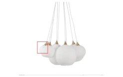 Reservglas Och Reservdelar-Globen Lighting Reservglas till Pallas Taklampa 15cm och Bowl Fönsterlampa Opalvit