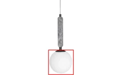 Reservglas Och Reservdelar-Globen Lighting Reservglas till Torrano Pendel Ø15cm Vit/Svart