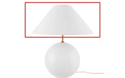 Reservglas Och Reservdelar < Globen Lighting Reservskärm till 6246 Iris 35 Vit