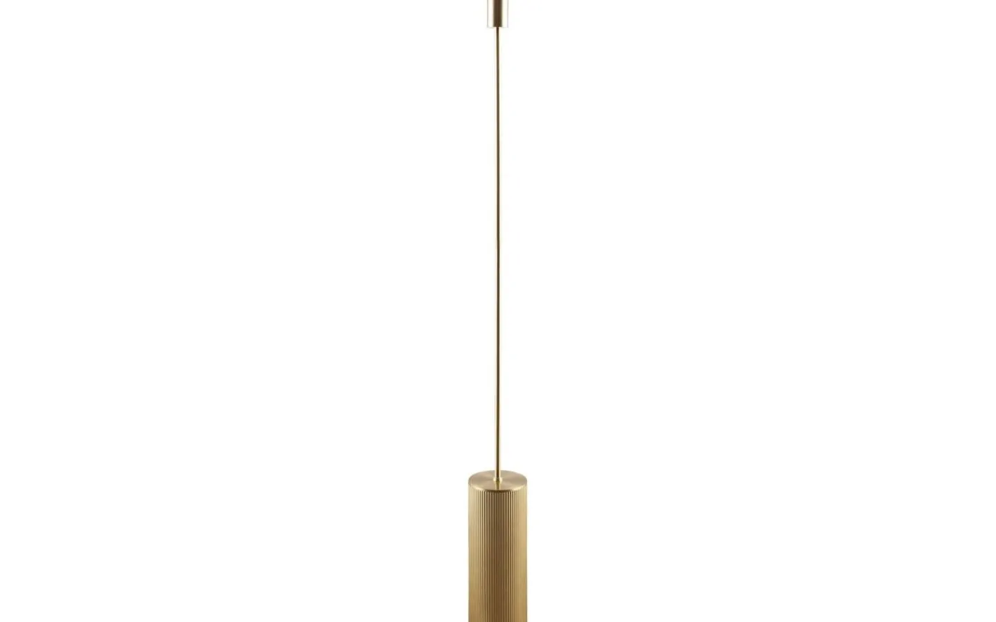 Golvfötter < Globen Lighting Rib Golvfot 129cm Borstad Mässing