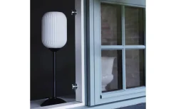 Bordslampor < Dyberg Larsen Riflet Bordslampa 52cm Opal/Svart